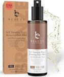 Self Tanner Face Mist - USA Made with Natural & Organic Ingredients with Hyaluronic Acid for Face Tan, Sunless Tanning Spray for a Streak Free Tan, Autobronzant Visage