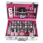 64 PIECE MAKEUP VANITY CASE COSMETIC SET MAKE UP BEAUTY STORAGE URBAN BEAUTY