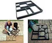 Wisfor Walk Maker Mould 23.6 x 19.9 x 1.99 Inch Reusable Paving Concrete Stepping Stone Mould Molds Stones Slabs Garden Patio Driveway Pathmate Pavement Mold Patio Path Walkway