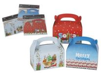 Pack of 4 Christmas Gift Boxes, 4 designs available (1 design picked at random)