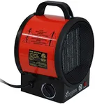 Sunnydaze Portable Ceramic Electric Space Heater - Indoor Use - Auto Shut-Off Safety Feature - 1500W/750W