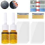 Windscreen Chip Repair Kit, Car Glass Scratch Remover Kit, Auto Glass Nano Repair Fluid, Cracked Glass Repair Kit, Car Windscreen Scratch Remover Liquid, Glass Repair Kit for Chip and Crack (2 Kits)