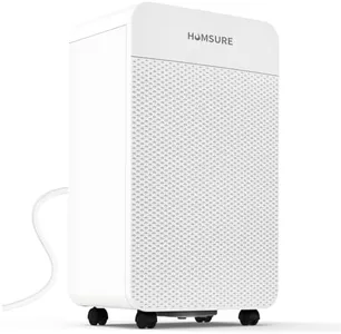 HUMSURE 4500 Sq. Ft 70 Pints Dehumidifier for Basement and Home, Bathroom, Bedroom, Equipped With Drainage Hose, Automatic Defrosting, 24-Hour Timer Function