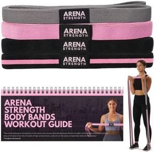 Arena Strength 3-Pack Fabric Resistance Body Bands, Pull Up Assistance Bands, Stretch Resistance Band, Fabric Exercise Resistance Bands Set, Heavy Duty Stretch Bands, Mobility Bands for Workout Body