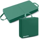 BLOSTM Extra Thick Garden Kneeling Pad - Large Foldable Garden Kneeler Pad with Handles - Water Resistant High Density Memory Foam Mat Kneeling Cushion for Gardening, Housework, Bathing, Yoga (Green)