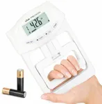 Vive Precision Grip Strength Tester - Hand Grip Dynamometer - Handheld Digital Grip Measurement Meter Device Trainer Power 198 Lbs / 90 Kgs - Strengthener Exerciser for Sports, School and Home Use