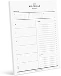 Bliss Collections Weekly Planner, No Frills, Undated Tear-Off Sheets Notepad Includes Calendar, Organizer, Scheduler for Goals, Tasks, Ideas, Notes, Priorities and to Do Lists, 8.5"x11" (50 Sheets)