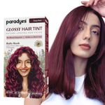 Paradyes No Bleach Ruby Rush Glossy Hair Tint, Ammonia-Free Formula for Natural Black Hair, Visible on Natural Black Hair, Includes Anti-Fade Conditioner for Long-Lasting Shine