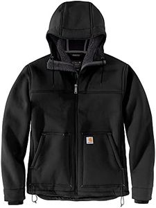 Carhartt Men's Super Dux Relaxed Fit Sherpa-Lined Active Jacket, Black, Large