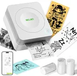 Nelko Sticker Printer, PM230 Mini Printer Bluetooth Portabel Sticker Maker, Multiple Templates for Phone & Tablet, Grey