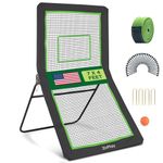 ZivPlay Lacrosse Rebounder for Backyard Lacrosse Bounce Back Net Volleyball Rebounder Net for Lax and Volleyball Practice Five Rebound Angles Includes Ball 7x4 ft