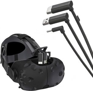 Skywin 3-in-1 Flat HTC Vive Compatible Cable - Replacement 3-in-1 Connection Cable for HTC Vive Headset and Linkbox (5 Meters / 16 Feet)