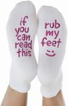 Kindred Bravely Labor and Delivery Inspirational Fun-Non Skid Socks for Maternity (Rub My Feet)