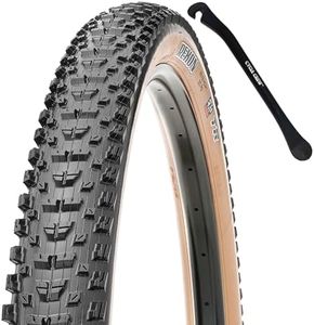 Maxxis Rekon 29"x2.4"WT EXO Mountain Bike Tire Puncture Protection Bundle with Cycle Crew Tire Lever