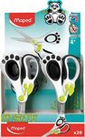 Maped Koopy Spring Scissors, 13cm, Black and White, Pack of 20 (137910)