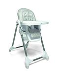 Mamas & Papas Snax Adjustable Highchair, Reclines, Foldable with Removable Tray, Grey Spot