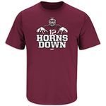 SMACK APPAREL TALKIN' THE TALK Horns Down T-Shirt for Texas A&M College Fans (SM-5XL), Maroon, XX-Large