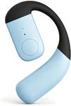 Xmenha F22 Blue Single Bluetooth In Ear Wireless Bone Conduction Headphones with Earhook, Open Ear Bud, IPX5 Water Resistant, 15H Playtime, Bluetooth 5.3
