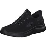 Skechers Men's Summits High Range Slip-in Trainers, Black Mesh/Trim, 9 UK