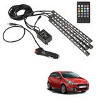 Auto Addict Car Interior Atmosphere Lights 12V 48LED with Sound Active Function and Wireless Remote for All Cars