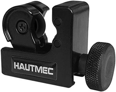 HAUTMEC Mini Tube Cutter Of Diameter from 1/8" to 5/8" OD (3-16mm), Heavy Duty Pipe Cutter for PVC, Copper, Aluminum, and Thin Stainless Steel Tube HT0131-TC