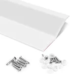 Ginchain Garage Door Seal Top and Sides - Ease of Installation Garage Door Weather Stripping Side Seal Insulation Trim Seal(White, 36FT)