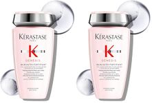 Kérastase Genesis Nutri-Fortifiant Shampoo for Hair Fall 250ml | For Normal to Dry Hair | Hair Fall Control Shampoo | Infused with Ginger Root and Edelweiss Native Cells (Pack of 2)