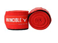 Invincible Mexican Style Nylon Semi-Stretch Hand Wraps Red 4.5 Meter