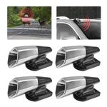 JUSTTOP 4 PCS Deer Whistles for Car, Wind Activated Deer Warning Whistle Repellent Device, Vehicle Forest Driving Animal Alert to Avoid Collision for Car Truck SUV, Car Accessories (Silver, Style B)