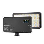 Simpex LED 180 with build in battery. Portable LED video light with color temperature 3200k-560k. Mobile LED video Light