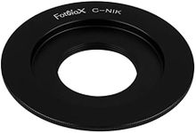 Fotodiox Lens Mount Adapter Compatible with C-Mount CCTV/Cine Lenses to Nikon F-Mount Cameras