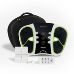 WeightWorld Circulator - Foot Circulation Machine with 99 Intensity Levels - EMS & TENS Technology - Includes Travel Bag, Remote Control & Electrode Patches - Easy-to-Use & Lightweight Foot Massager