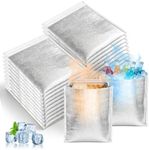 3.8mm Thick Insulated Shipping Bags, Reusable Thermal Mailers with EPE Foam Insulation, Waterproof Cooler Bag for Food Delivery, Hot & Cold Food Storage for Grocery, Meal Prep, Takeout, 20 Pack