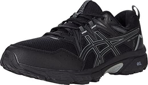 ASICS Men's Gel-Venture 8 Running Shoes, 10.5, Black/Black