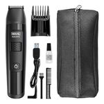 Wahl Manscaper Lithium Groin and Body Trimmer, Body Trimmer, Fully Waterproof Trimmer, Wet/Dry Use, Smart Trim Technology LED, Safe-Touch Ballpoint Blades, Rechargeable, Black