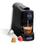 COFFEEZA Finero Next Pod Coffee Machine (Black), Espresso Coffee Maker | 20 Bar Pressure | Compatible with Nespresso Pods | Perfect coffee maker for Espresso & Cappuccino | 1-Year Warranty