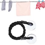 Portable Travel Clothes Washing Line Clothesline Extendable Elastic Clothesline Cup with Hooks Suction Cup Clothes Line for Outdoors Camping Laundry Hanging Line