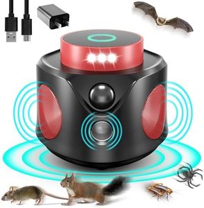 Mouse Repellent Ultrasonic Plug in, Mice Repellent Indoor Ultrasonic Pest Repeller Indoor 2024 Upgraded Rodent Repellent, 360° Ultrasonic Rodent Repeller with PIR Sensor & LED Strobe Light for Indoor