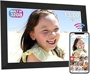 UCMDA 10.1 Inch WiFi Digital Photo Frame, Built-In 32GB Smart Cloud Digital Picture Frames with 1280x800 IPS Touch Screen, Auto-Rotate