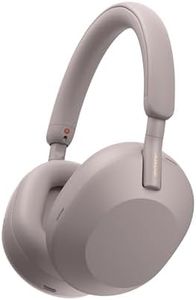 Sony New WH-1000XM5 Best Active Noise Cancelling Wireless Bluetooth Over Ear Headphones with Mic for Clear Calling, up to 40 Hours Battery -Smoky Pink