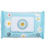 Yolo The Brand, Cleansing Wet Wipes, Unscented, Hypoallergenic for Sensitive Skin, Biodegradable, Made with Aloe Vera Juice, Chamomile and Cucumber Extract, FSC Certified Pulp, 1 Flip Top Pack, 42 Count