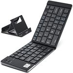 Geyes Foldable Bluetooth Keyboard, Folding Keyboard for iPhone,iPad and Table,Smartphone, Travel Keyboard (Black)