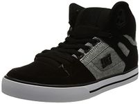 DC Shoes Men's Pure Leather high-top Shoes Sneaker, Black, 11 UK