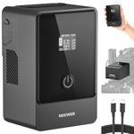 NEEWER V Mount Battery PS099E with Type C Cable, 6800mAh 99Wh 14.5V Mini V Lock with OLED Display, Fast Charging 65W PD USB C, D Tap/BP/USB A/DC Output for Video Camera Monitor Camcorder Filmmaking