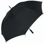 Papootz Large Golf Umbrella Windproof Rainproof Black Stormproof Umbrella