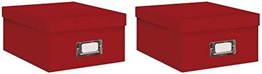 Pioneer Photo Albums Photo Storage Box Bright Red - B1S-BRRE 2 Pack