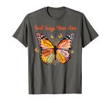 Butterfly Christian Bible Verse Women Girls God Says You Are T-Shirt