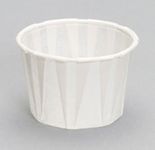 2oz (60ml) Paper Pots/ Ramkin Soufflé Cup Dry Waxed *Cased 5000 Jenpak Bulk Pack*