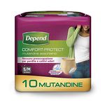 Depend Comfort Protect Incontinence Pants for Women, Small/Medium - 10 Pants