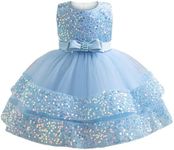 Miipat Baby Girl Pageant Dress Ruff